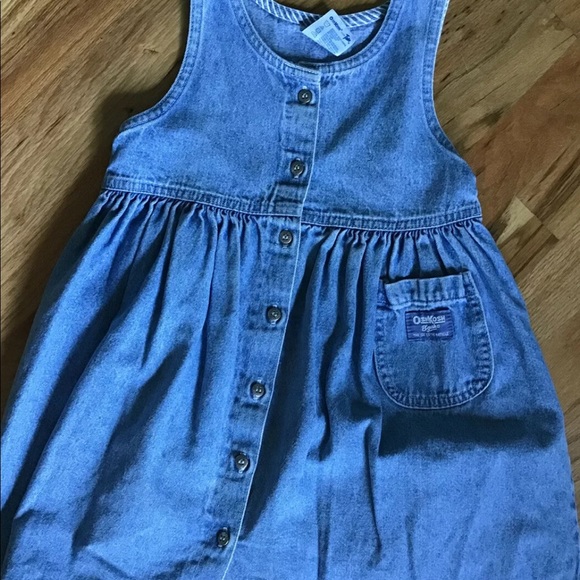 OshKosh B'gosh Other - VINTAGE OSHKOSH denim button down jumper dress